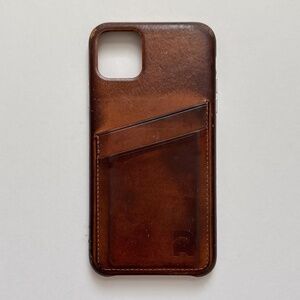 The Ridge Leather Apple iPhone XR Case Brown